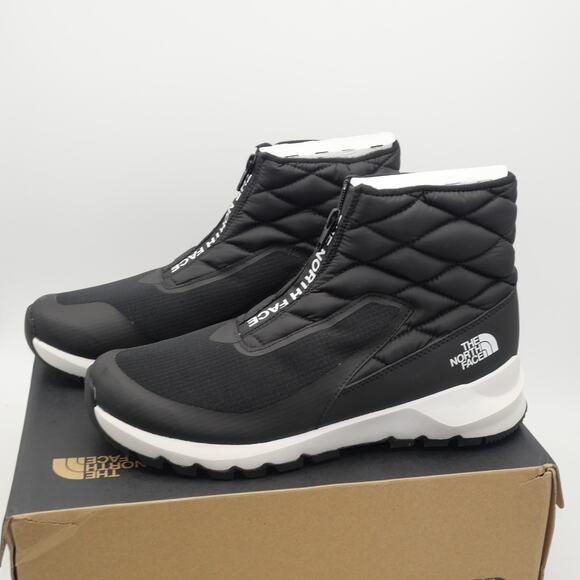NEW The North Face Women's 11 Thermoball Progressive Zip WP Boots Black White - Picture 1 of 9